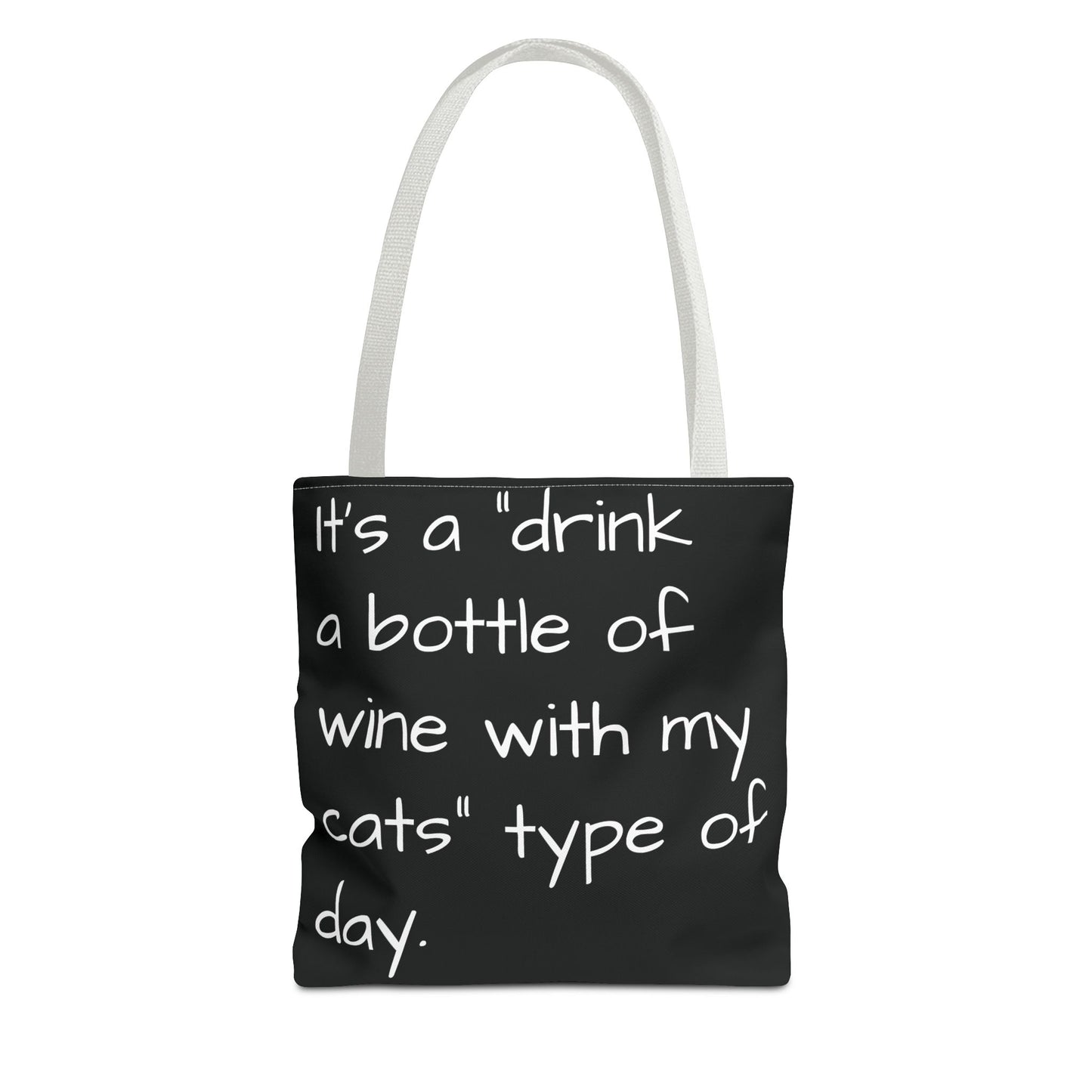 Cat Wine Tote Bag