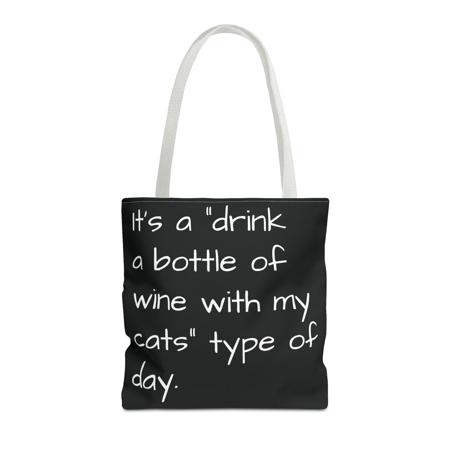 Cat Wine Tote Bag