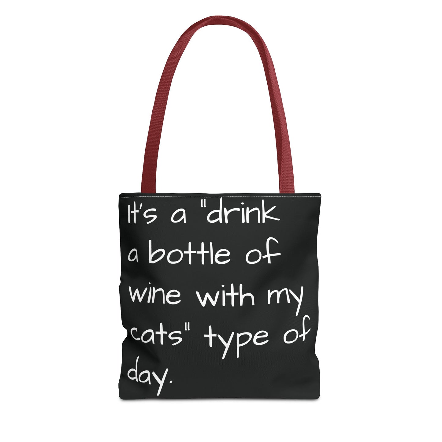 Cat Wine Tote Bag