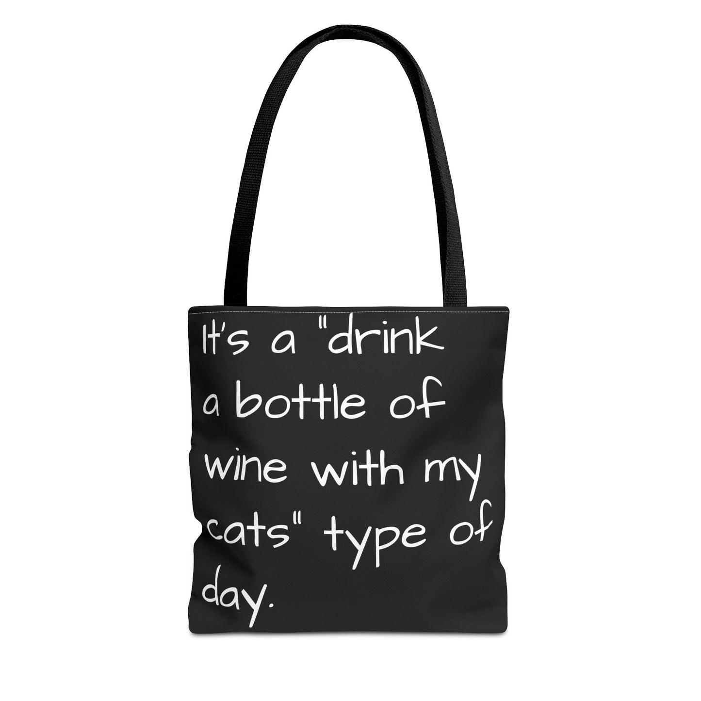 Cat Wine Tote Bag