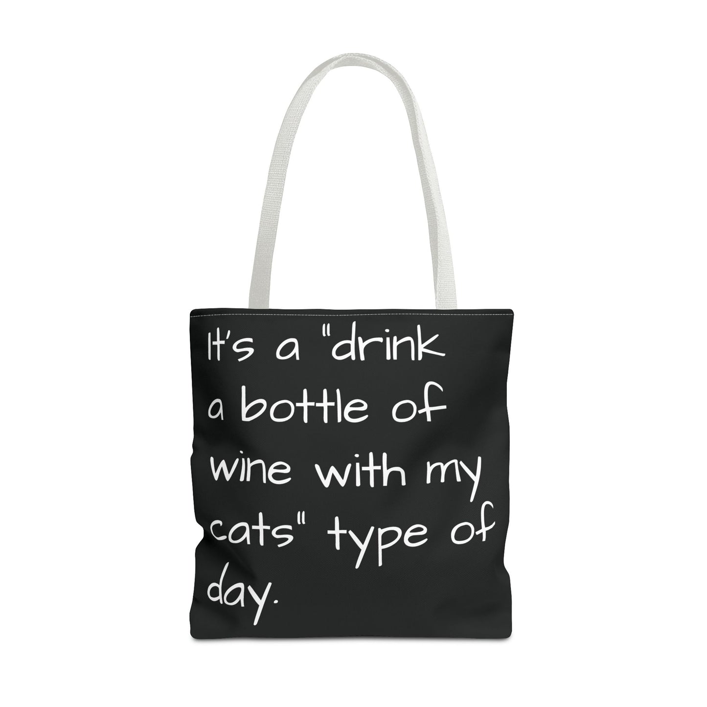 Cat Wine Tote Bag
