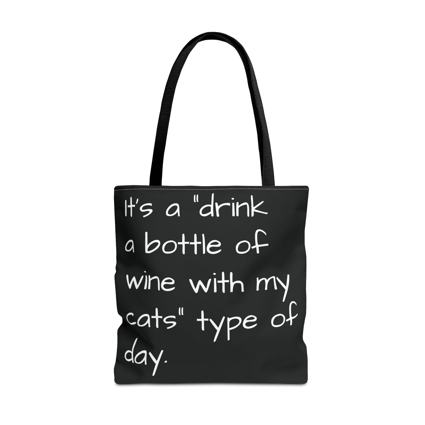Cat Wine Tote Bag