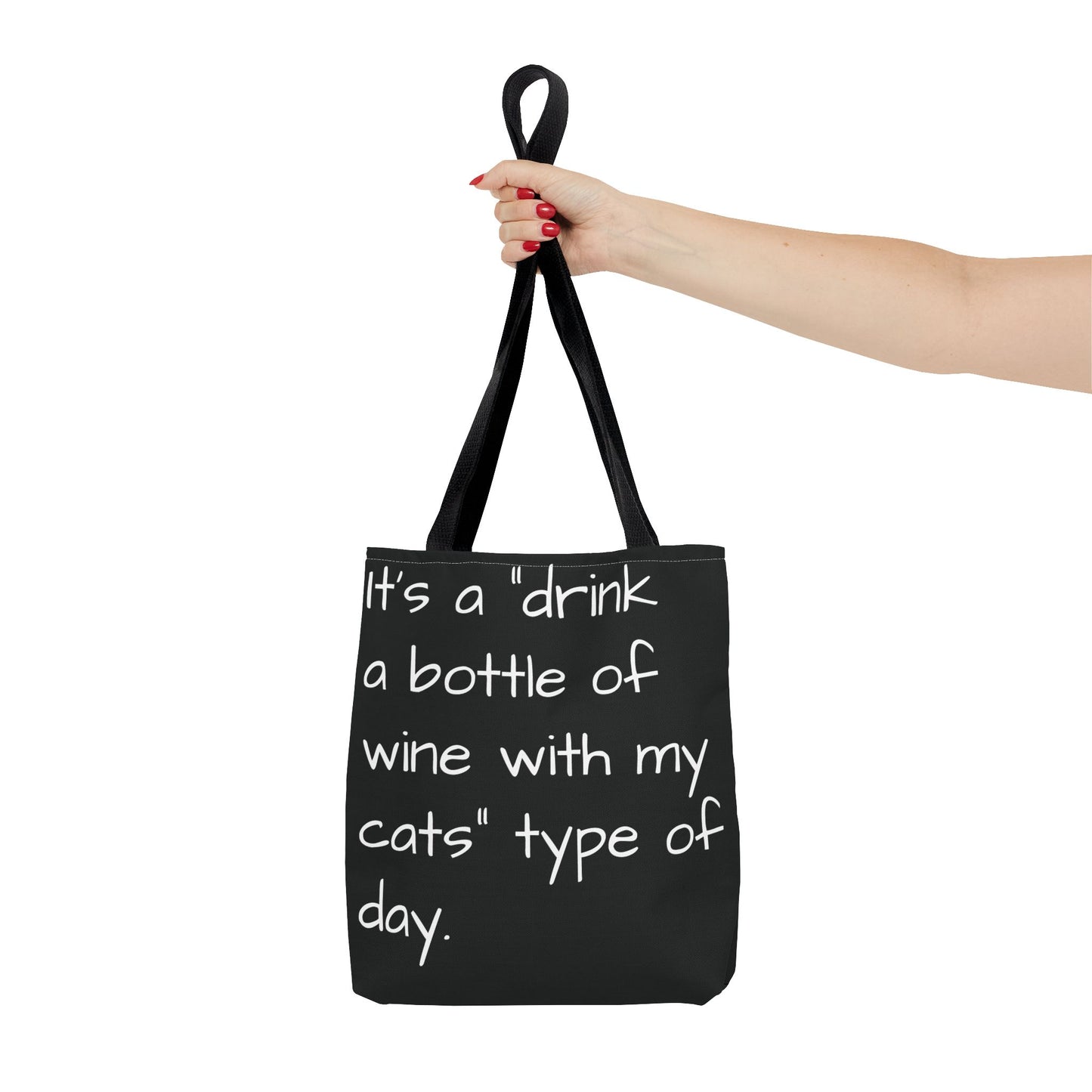 Cat Wine Tote Bag