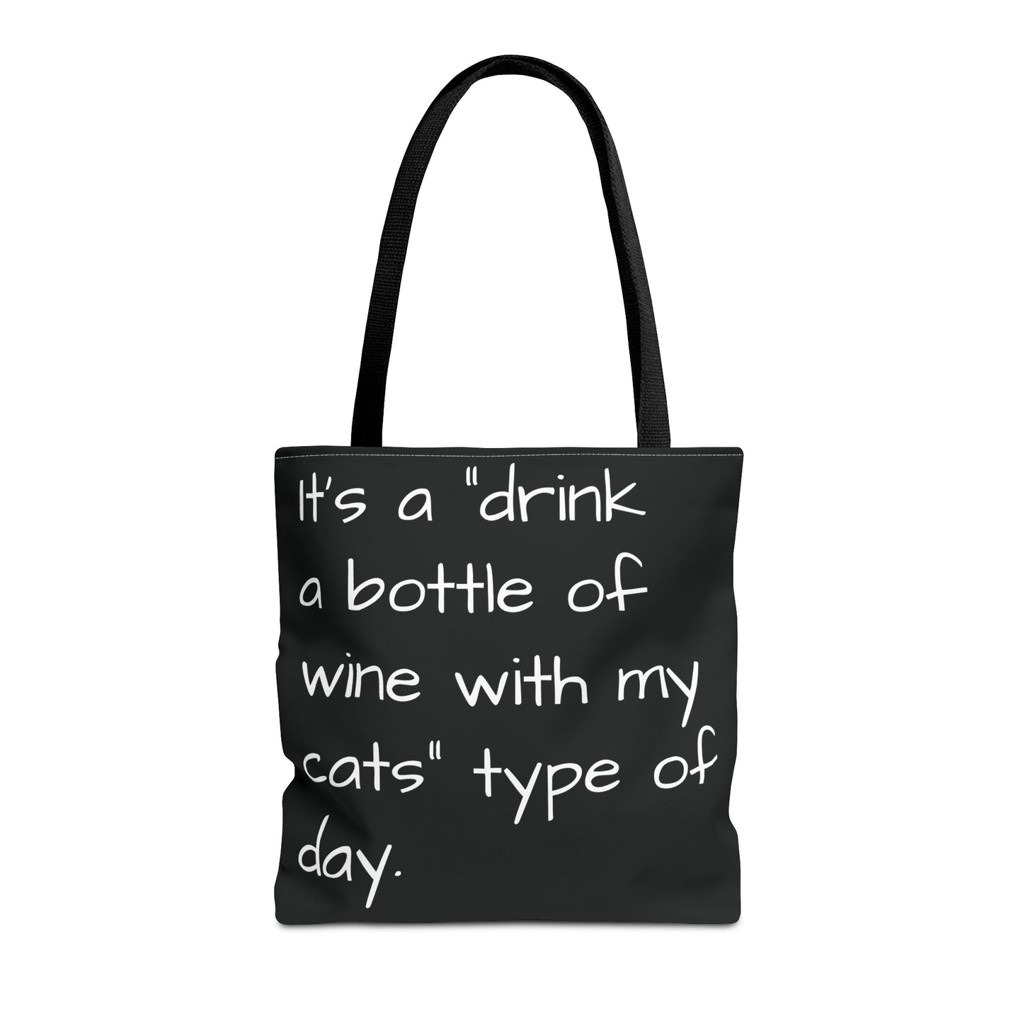 Cat Wine Tote Bag